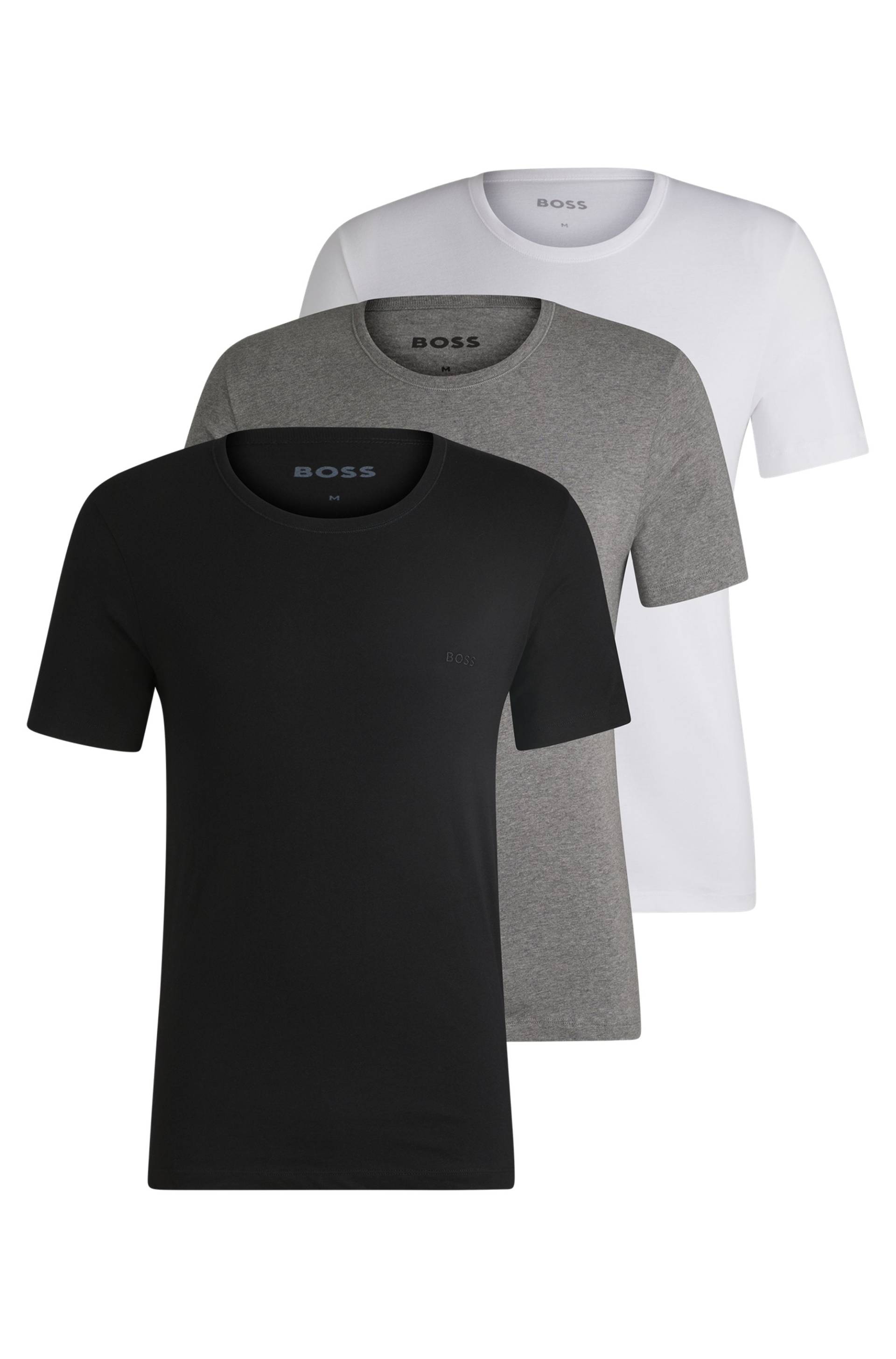 BOSS T-Shirt »Rundhals BOSS ONE x David Beckham«, (Packung, 3 tlg., 3er-Pack), mit dezentem BOSS Logo-Print BOSS T-Shirt »Rundhals BOSS ONE x David Beckham«, (Packung, 3 tlg., 3er-Pack), mit dezentem BOSS Logo-Print von BOSS