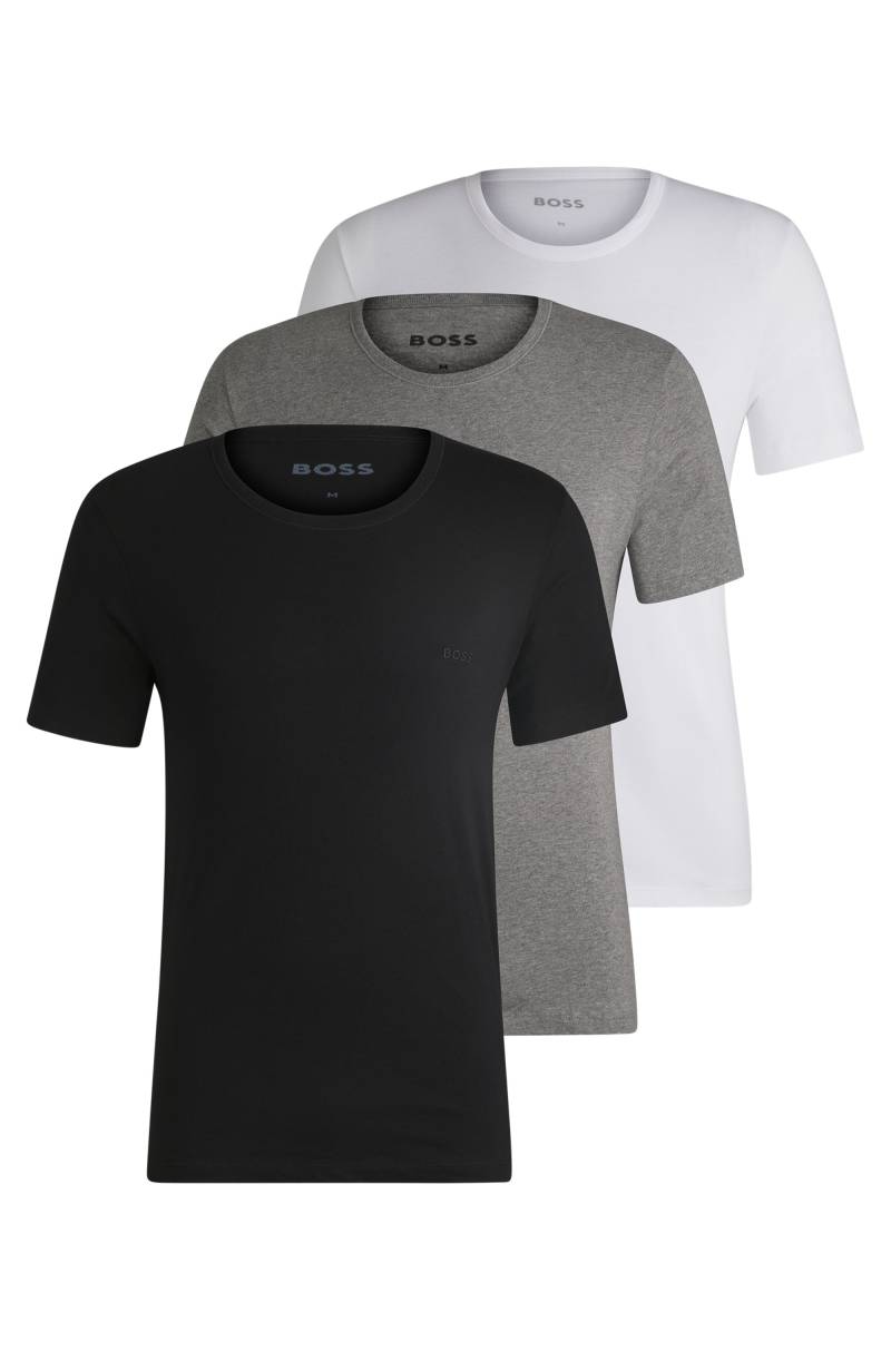 BOSS T-Shirt »Rundhals BOSS ONE x David Beckham«, (Packung, 3 tlg., 3er-Pack), mit dezentem BOSS Logo-Print von BOSS