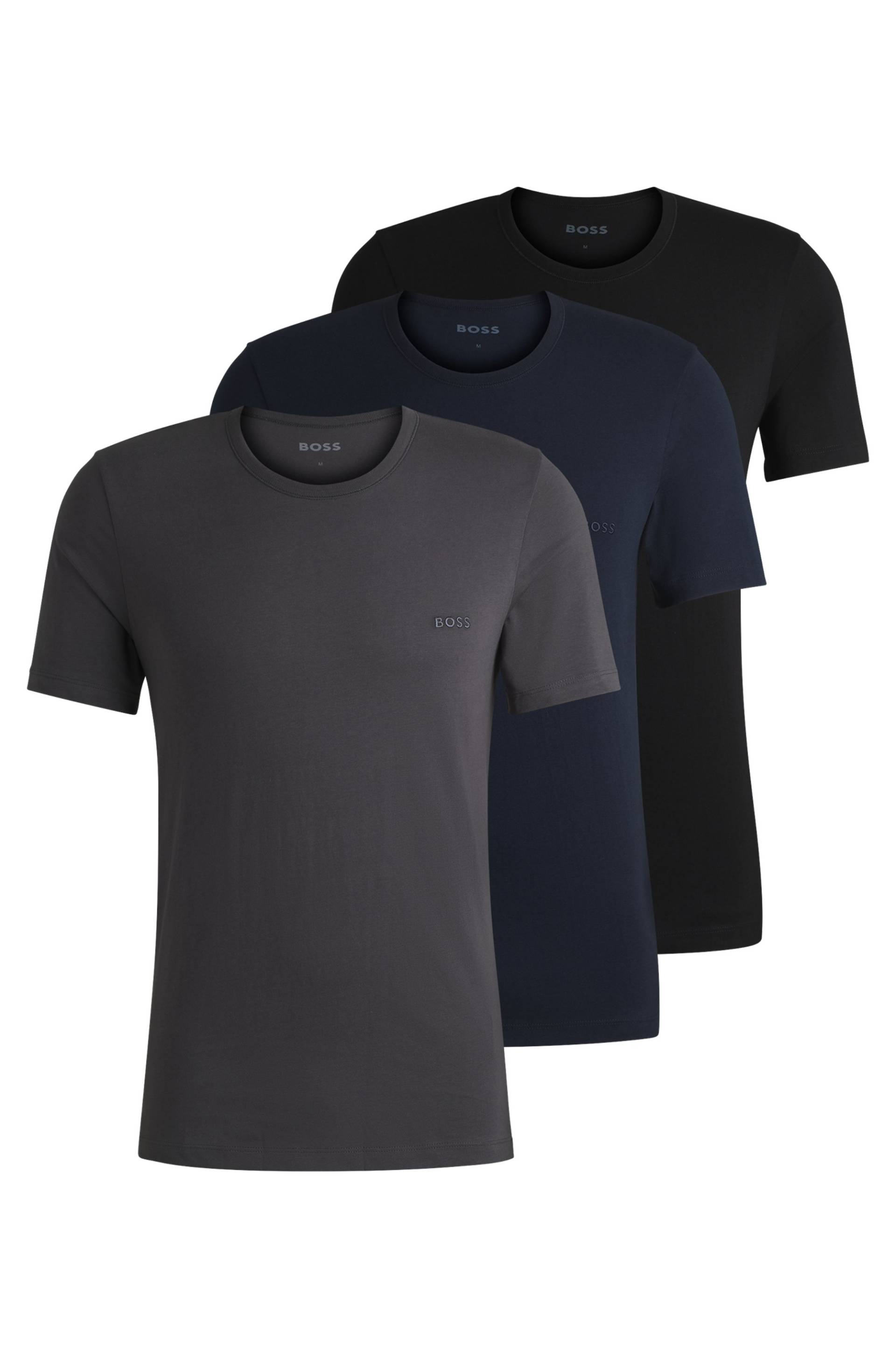 BOSS T-Shirt »Rundhals BOSS ONE x David Beckham«, (Packung, 3 tlg., 3er-Pack), mit dezentem BOSS Logo-Print BOSS T-Shirt »Rundhals BOSS ONE x David Beckham«, (Packung, 3 tlg., 3er-Pack), mit dezentem BOSS Logo-Print von BOSS