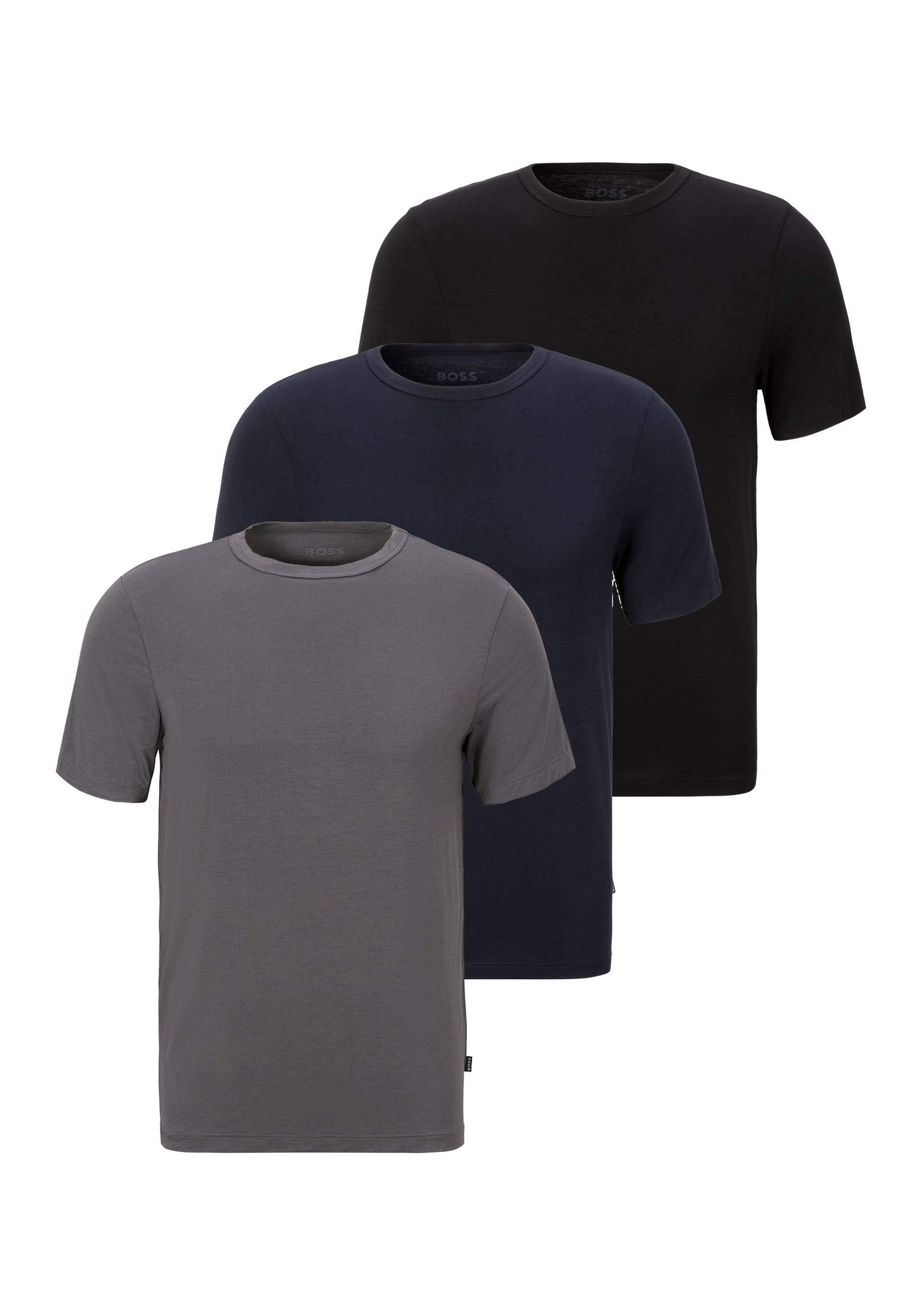 BOSS T-Shirt »TShirt RN 3P Natura«, (3 tlg.), einfarbiges T-Shirt mit Markenlabel BOSS T-Shirt »TShirt RN 3P Natura«, (3 tlg.), einfarbiges T-Shirt mit Markenlabel von BOSS