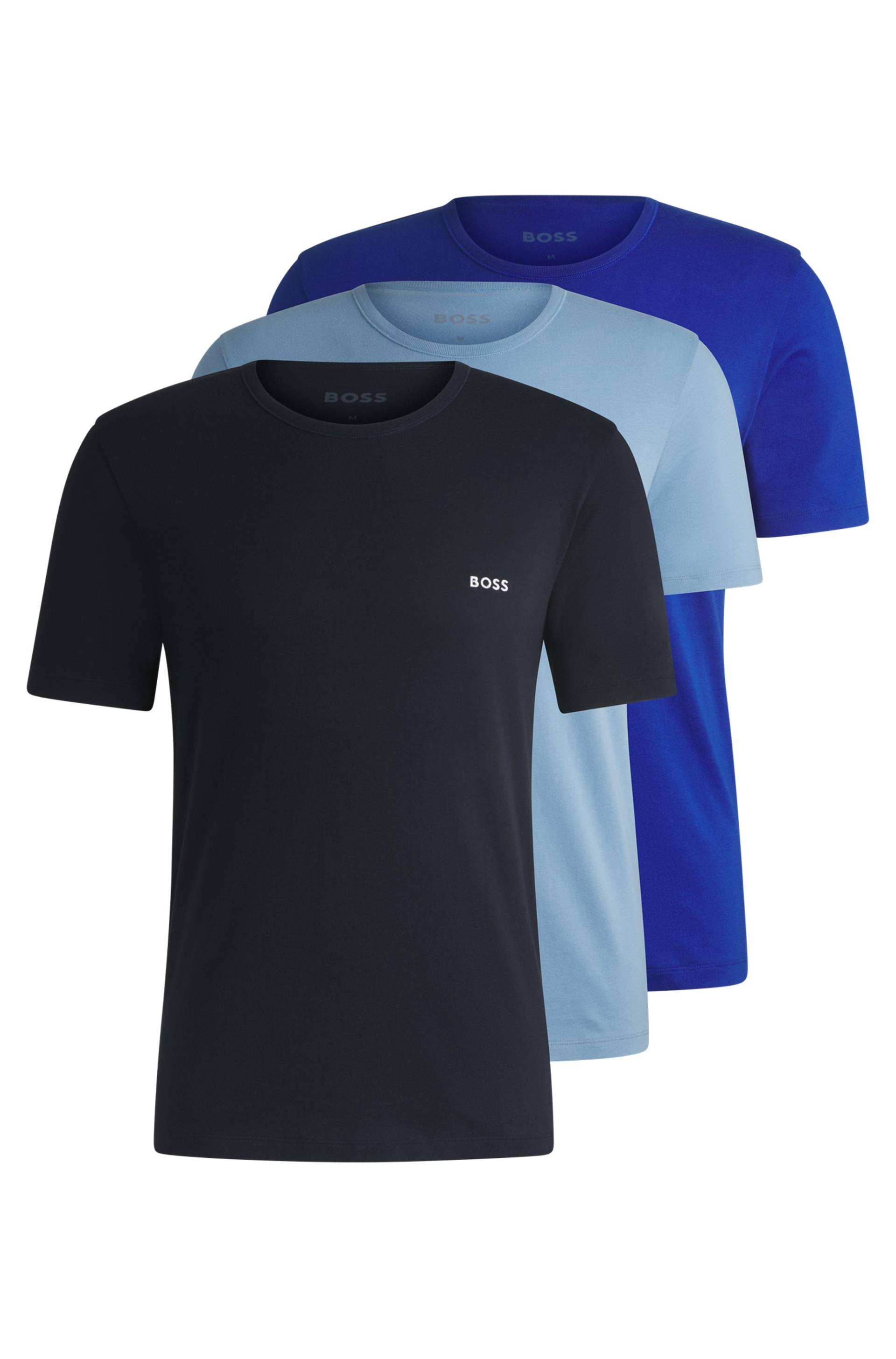 BOSS T-Shirt »TShirtRN 3P Classic«, (Packung, 3 tlg.), mit BOSS Stickerei von BOSS