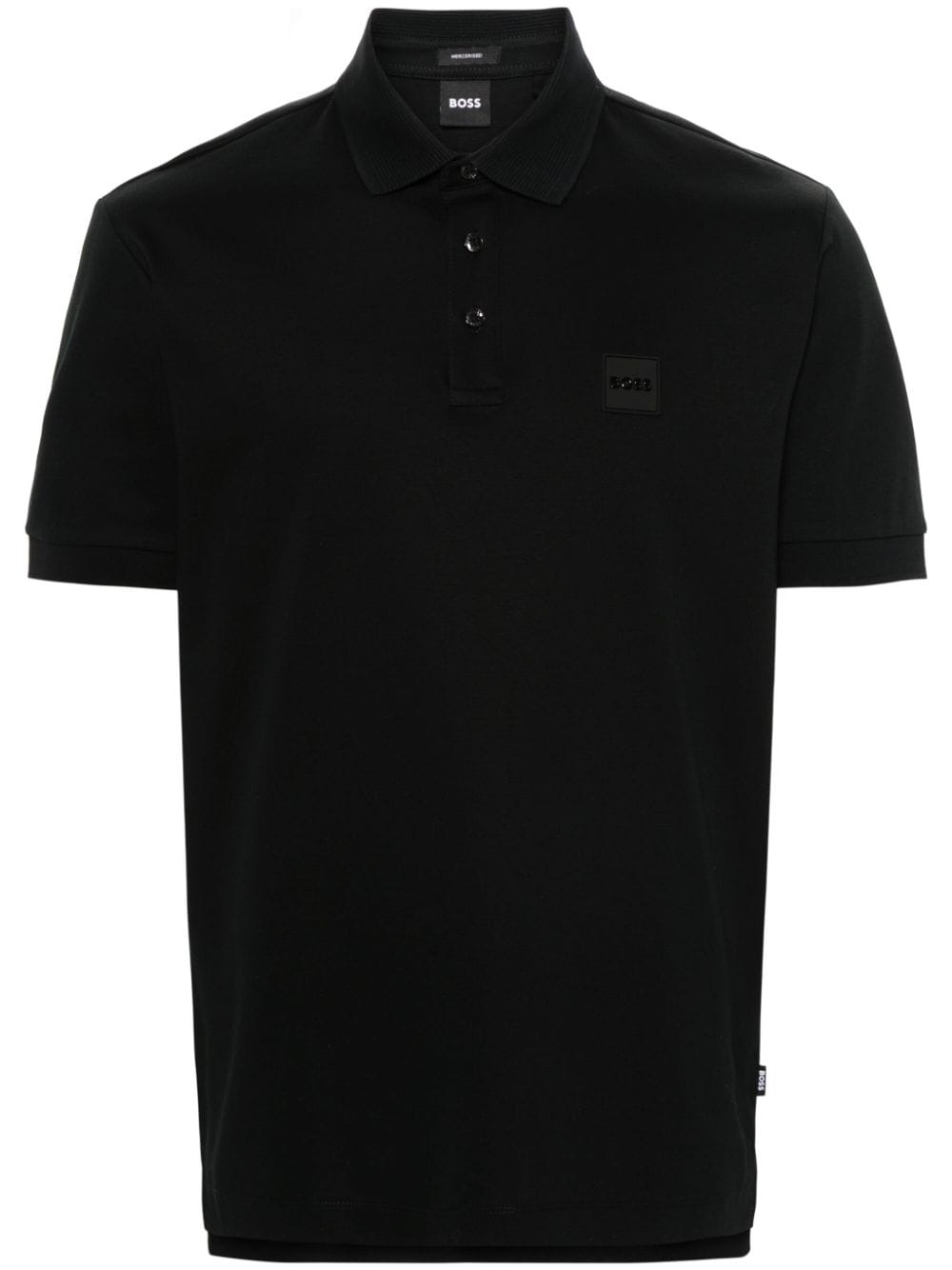BOSS appliqué-logo polo shirt - Black von BOSS