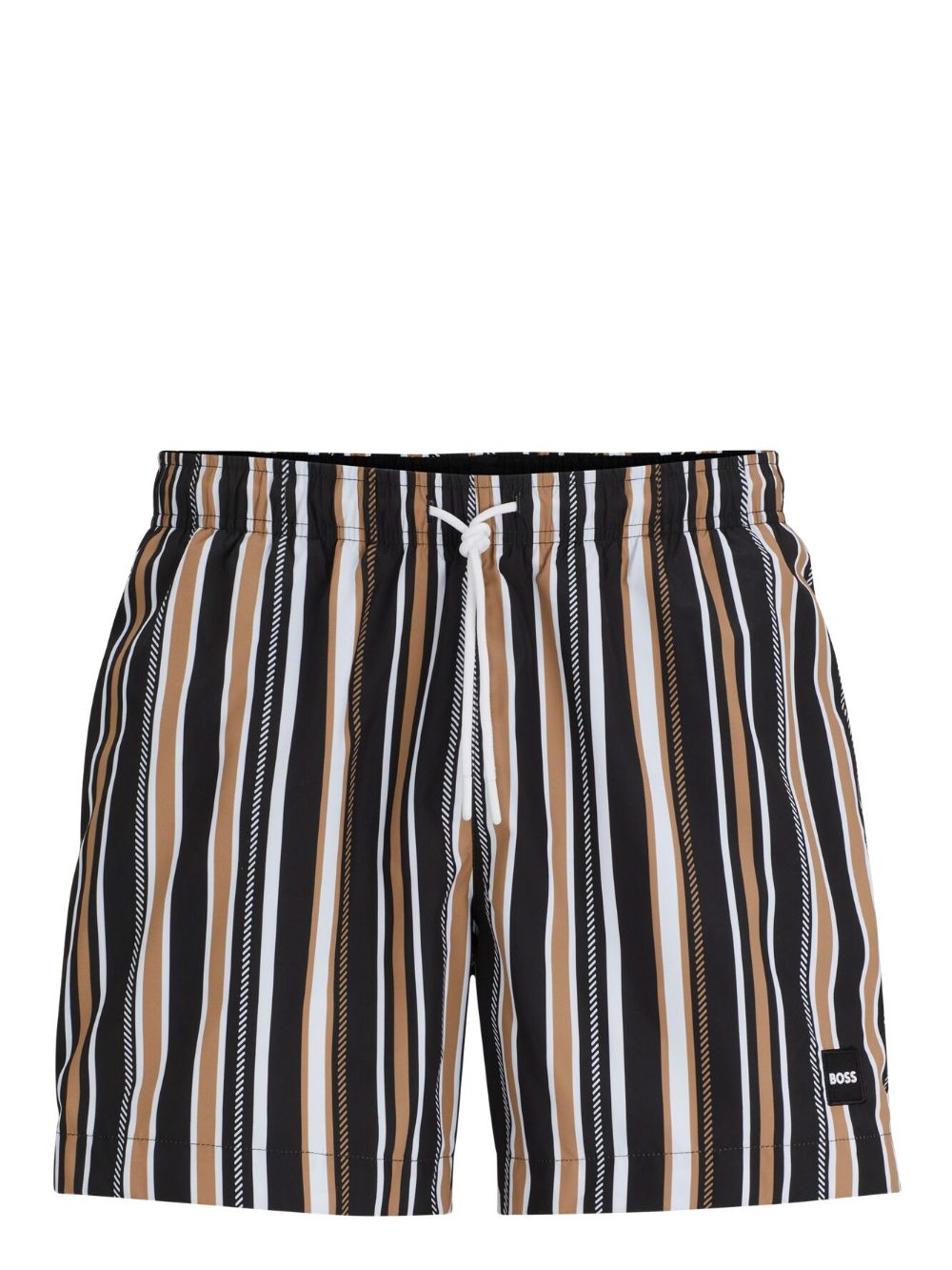 BOSS appliqué-logo striped swim shorts - Multicolour von BOSS