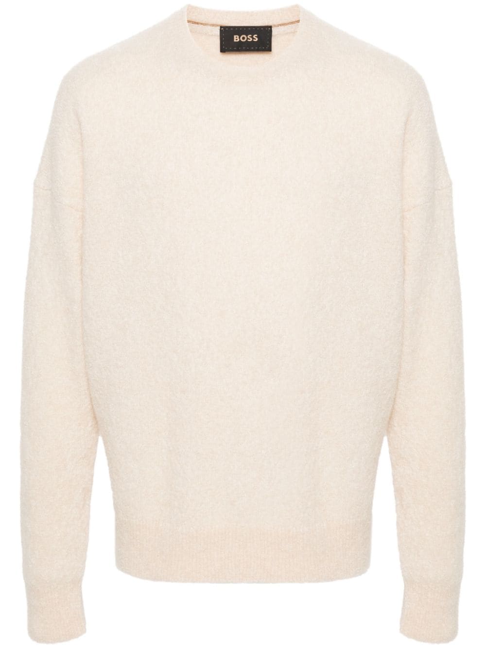 BOSS brushed cashmere-blend jumper - Neutrals von BOSS