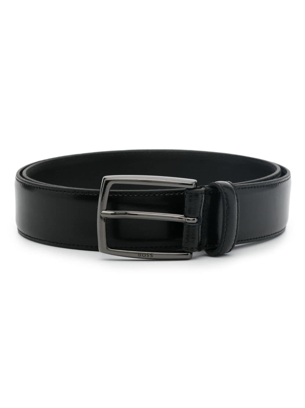 BOSS buckle-fastening leather belt - Black von BOSS