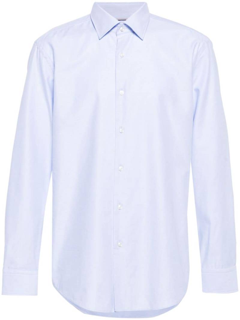 BOSS classic-collar long-sleeve shirt - Blue von BOSS