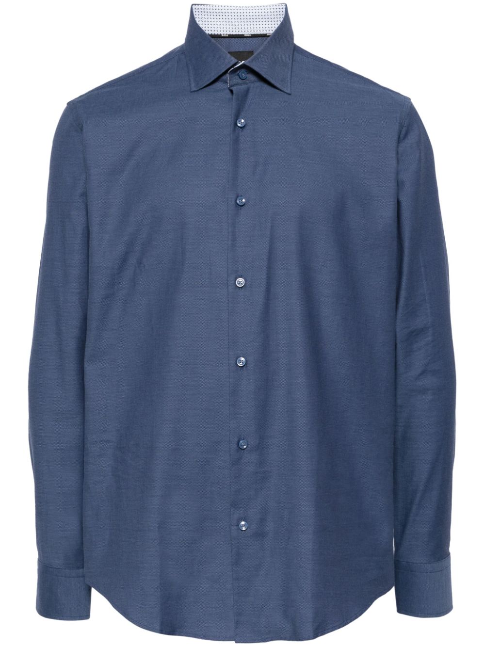 BOSS cotton-blend shirt - Blue von BOSS