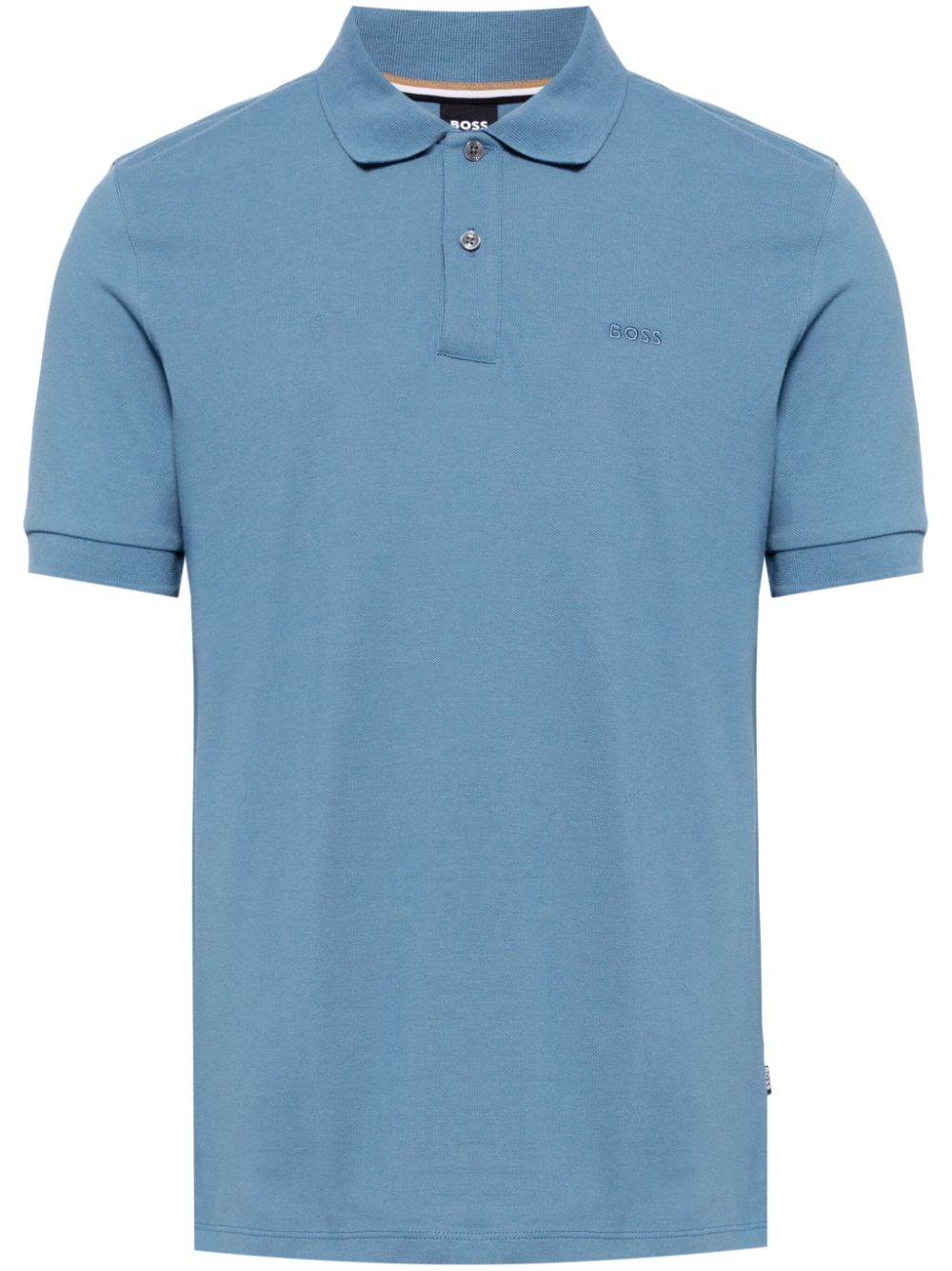 BOSS cotton polo shirt - Blue von BOSS