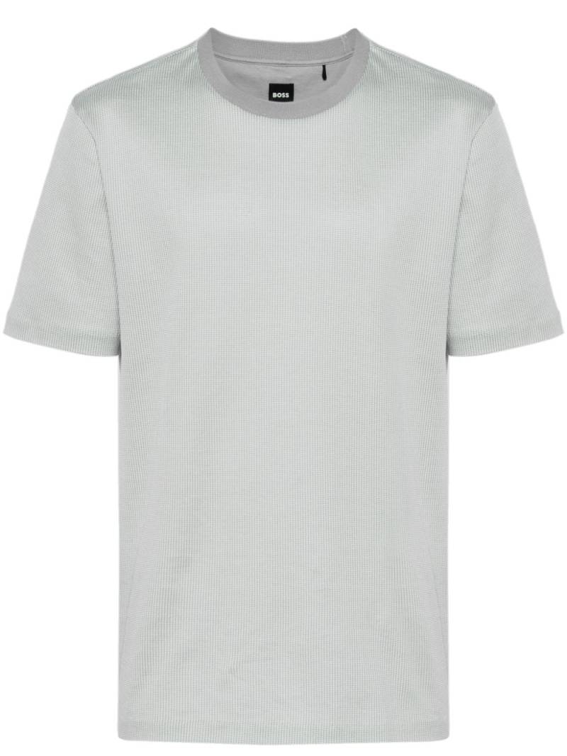 BOSS crew-neck cotton T-shirt - Grey von BOSS