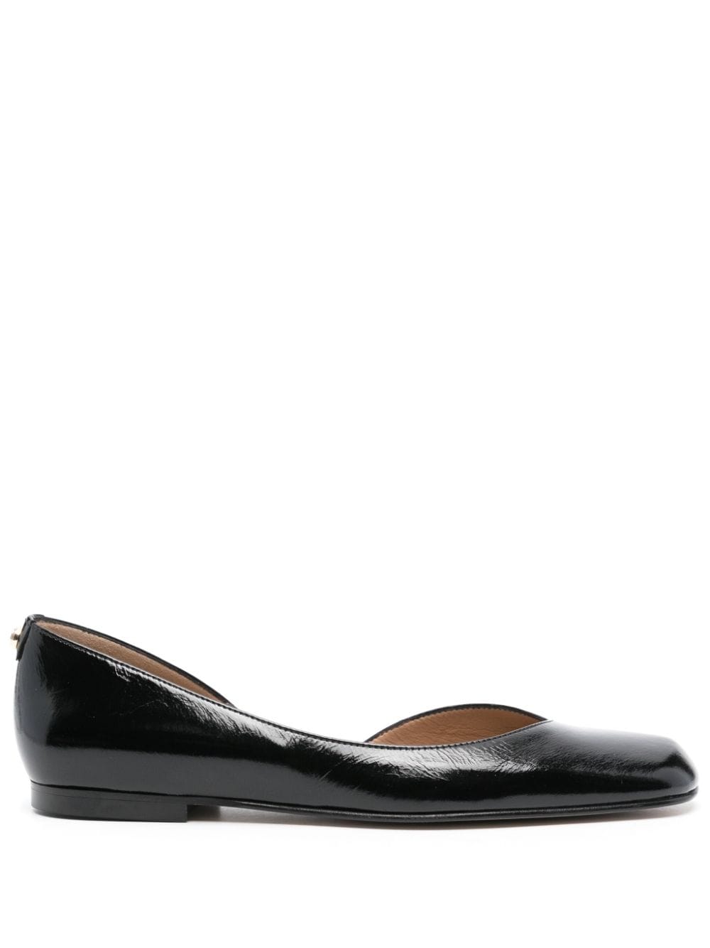 BOSS cut-out ballerina shoes - Black von BOSS