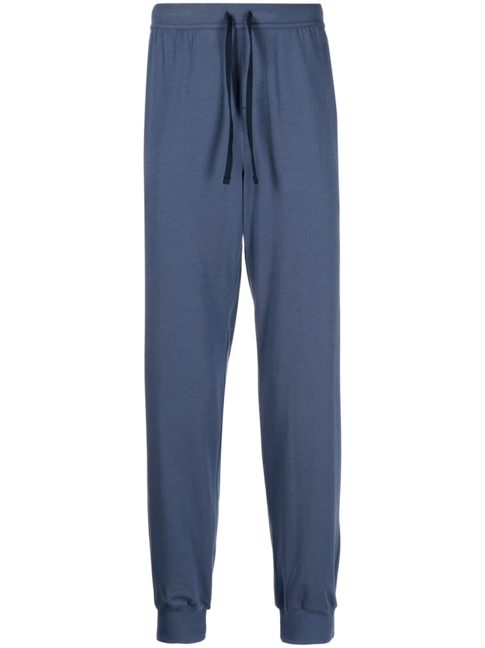 BOSS drawstring-waist cotton track pants - Blue von BOSS