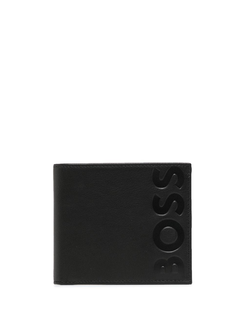 BOSS embossed-logo bi-fold wallet - Black von BOSS
