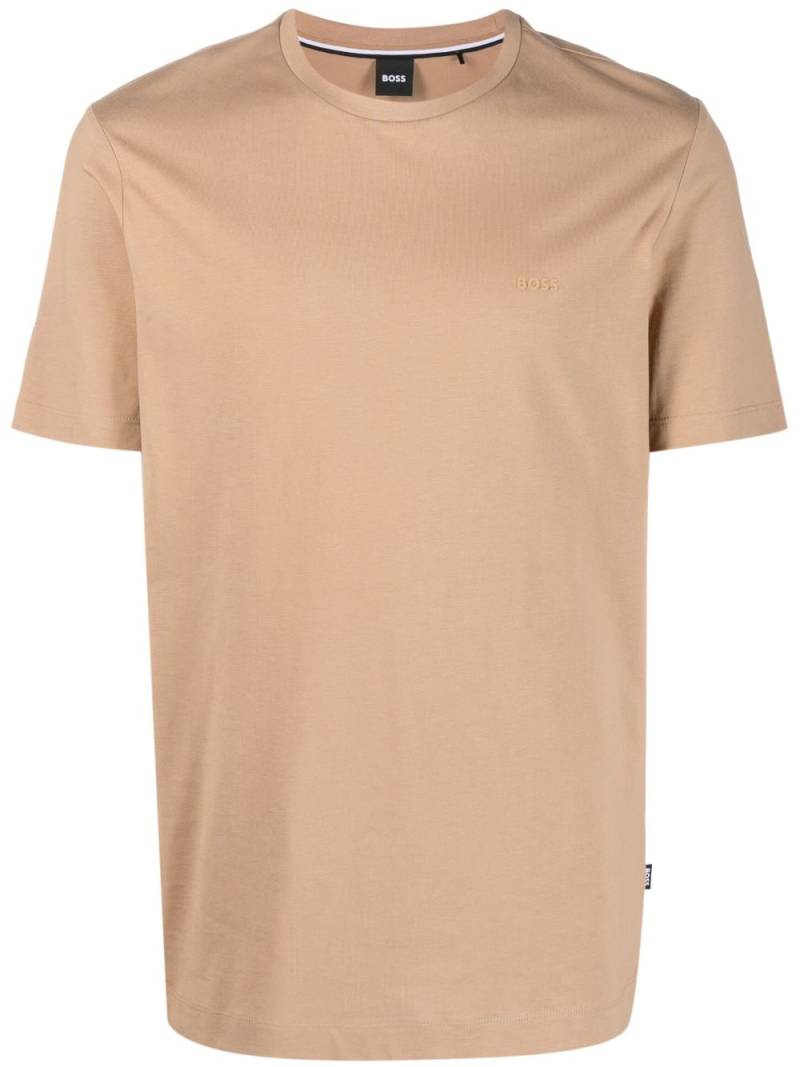 BOSS embossed-logo jersey T-shirt - Neutrals von BOSS