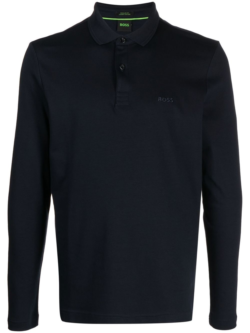 BOSS embroidered-logo polo shirt - Blue von BOSS