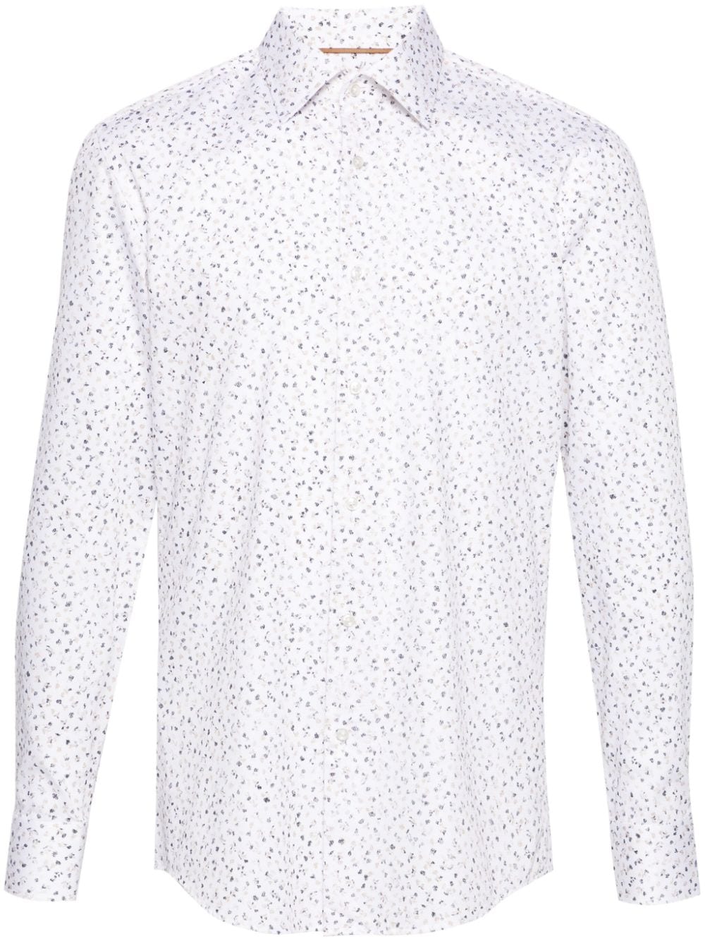 BOSS floral-print cotton shirt - White von BOSS