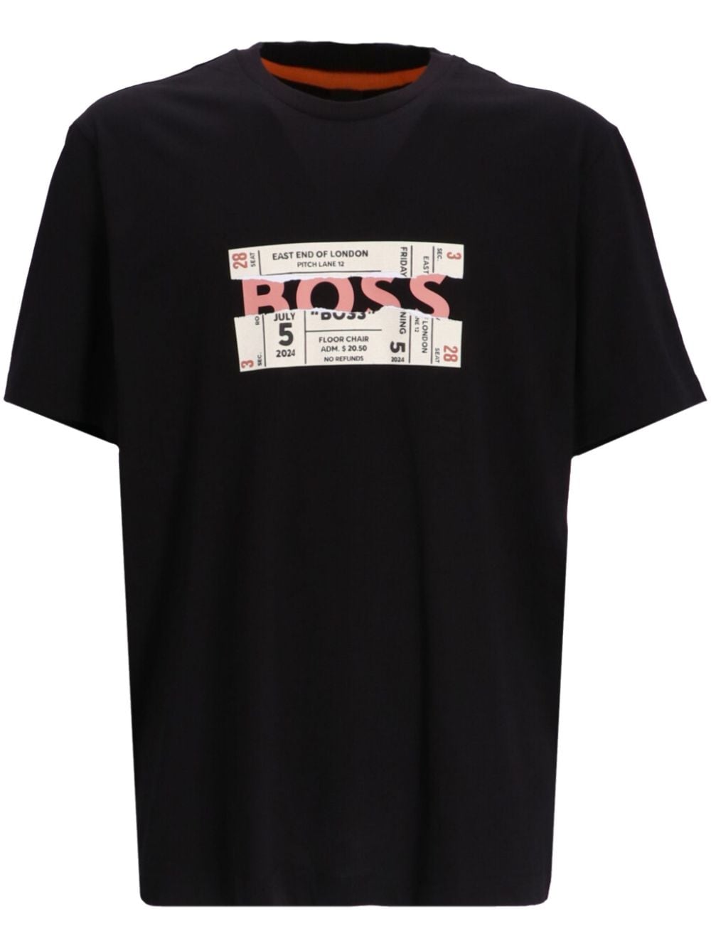 BOSS graphic-print T-shirt - Black von BOSS