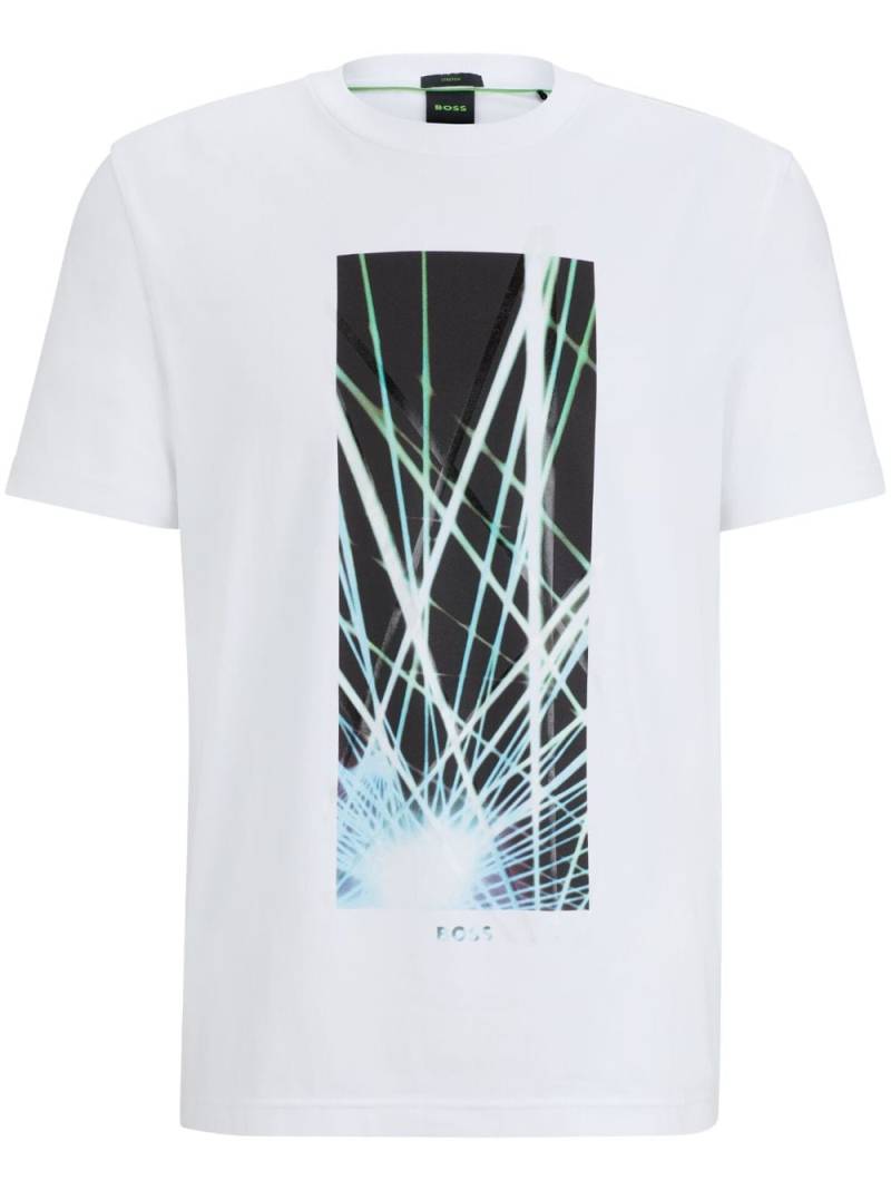 BOSS graphic-print T-shirt - White von BOSS