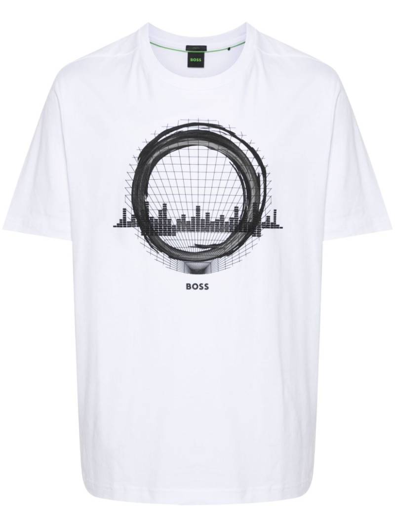 BOSS graphic-print T-shirt - White von BOSS