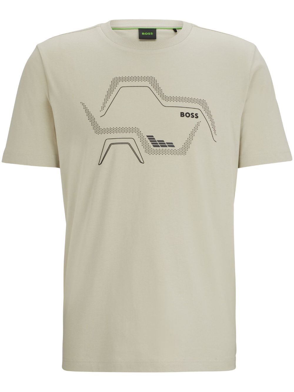 BOSS graphic-print cotton T-shirt - Neutrals von BOSS