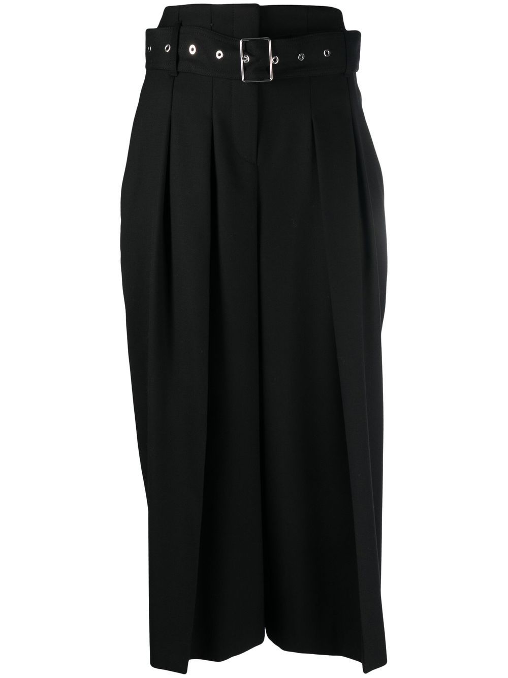 BOSS high-waist belted trousers - Black von BOSS