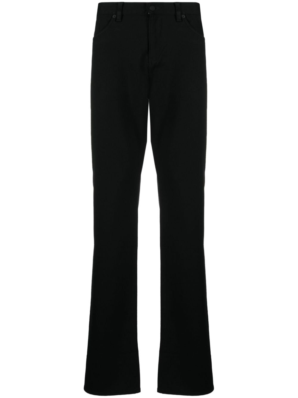 BOSS high-waisted straight-leg trousers - Black von BOSS