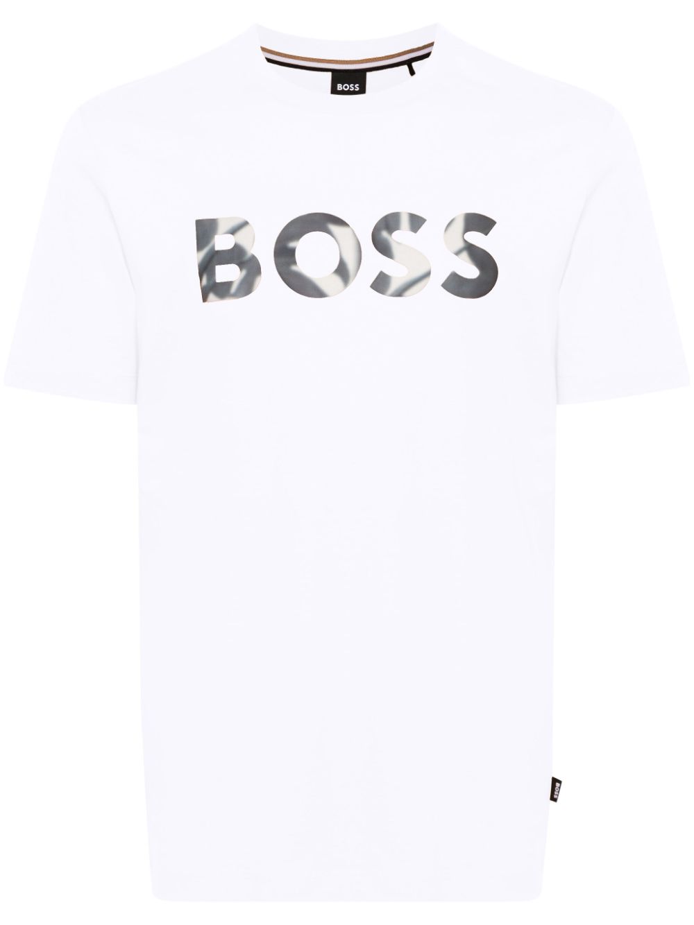 BOSS logo-appliqué cotton T-shirt - White von BOSS