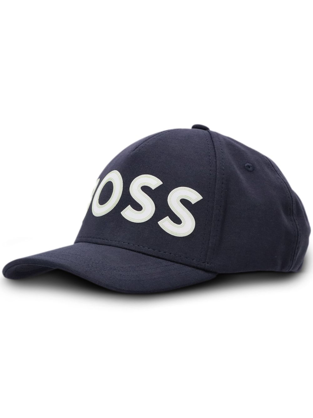 BOSS logo-appliqué cotton cap - Blue von BOSS