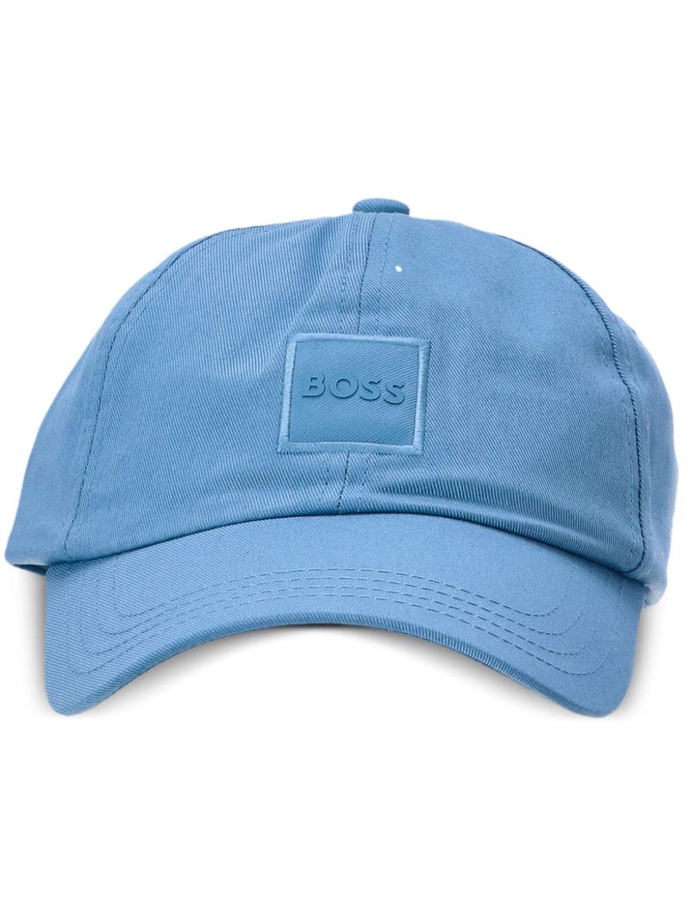 BOSS logo-appliqué cotton cap - Blue von BOSS