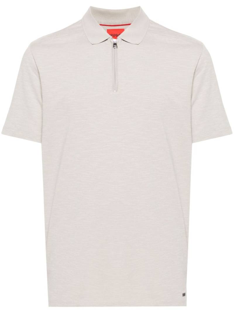 BOSS logo-appliqué polo shirt - Neutrals von BOSS