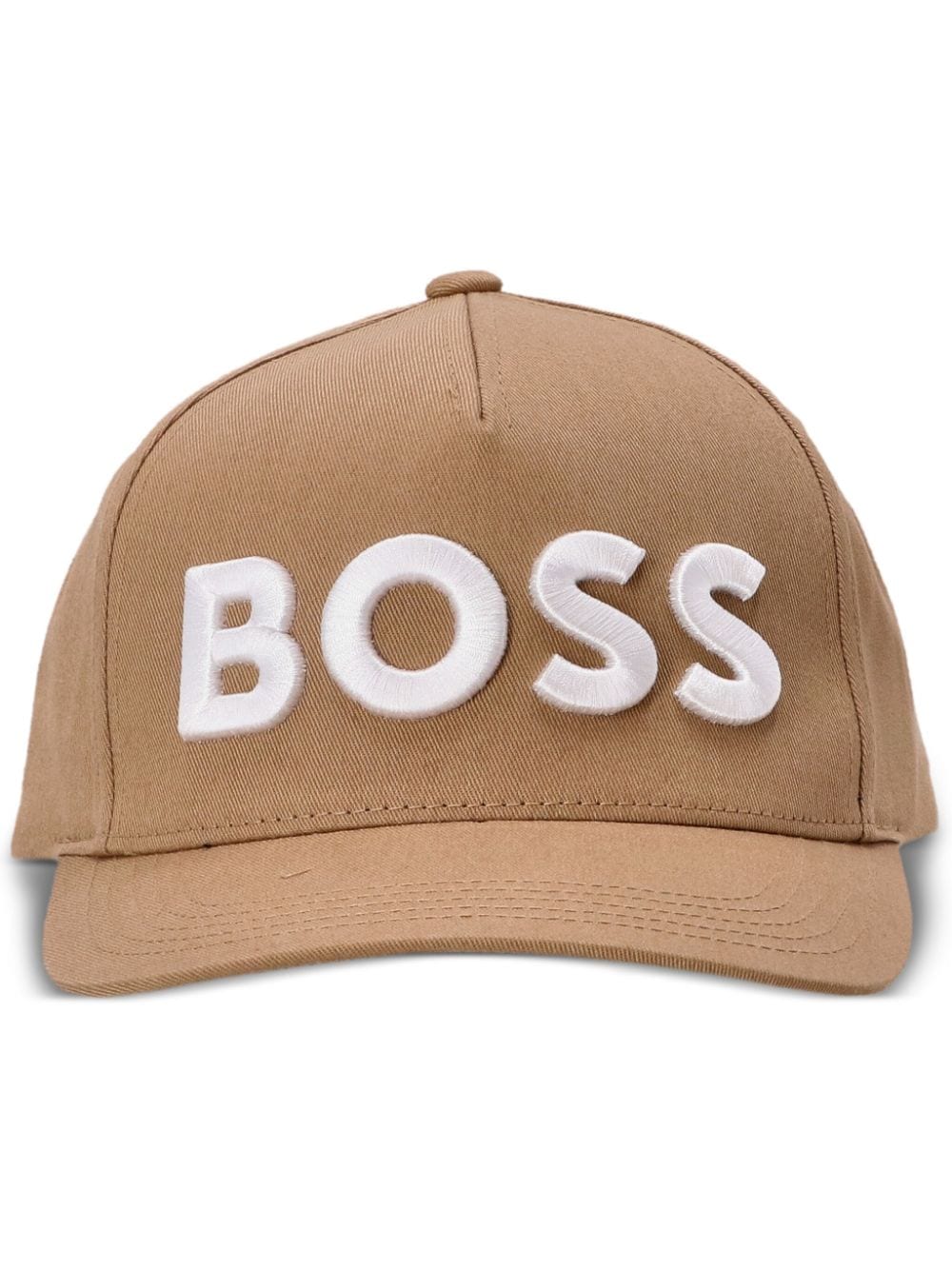 BOSS logo-embroidered cotton baseball cap - Neutrals von BOSS