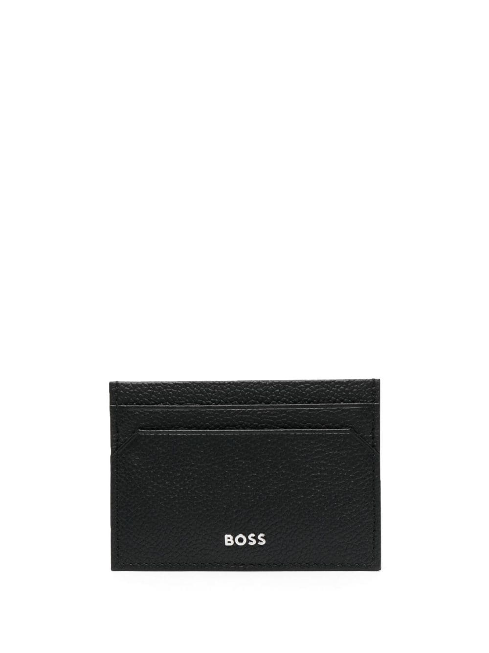 BOSS logo-lettering card holder - Black von BOSS