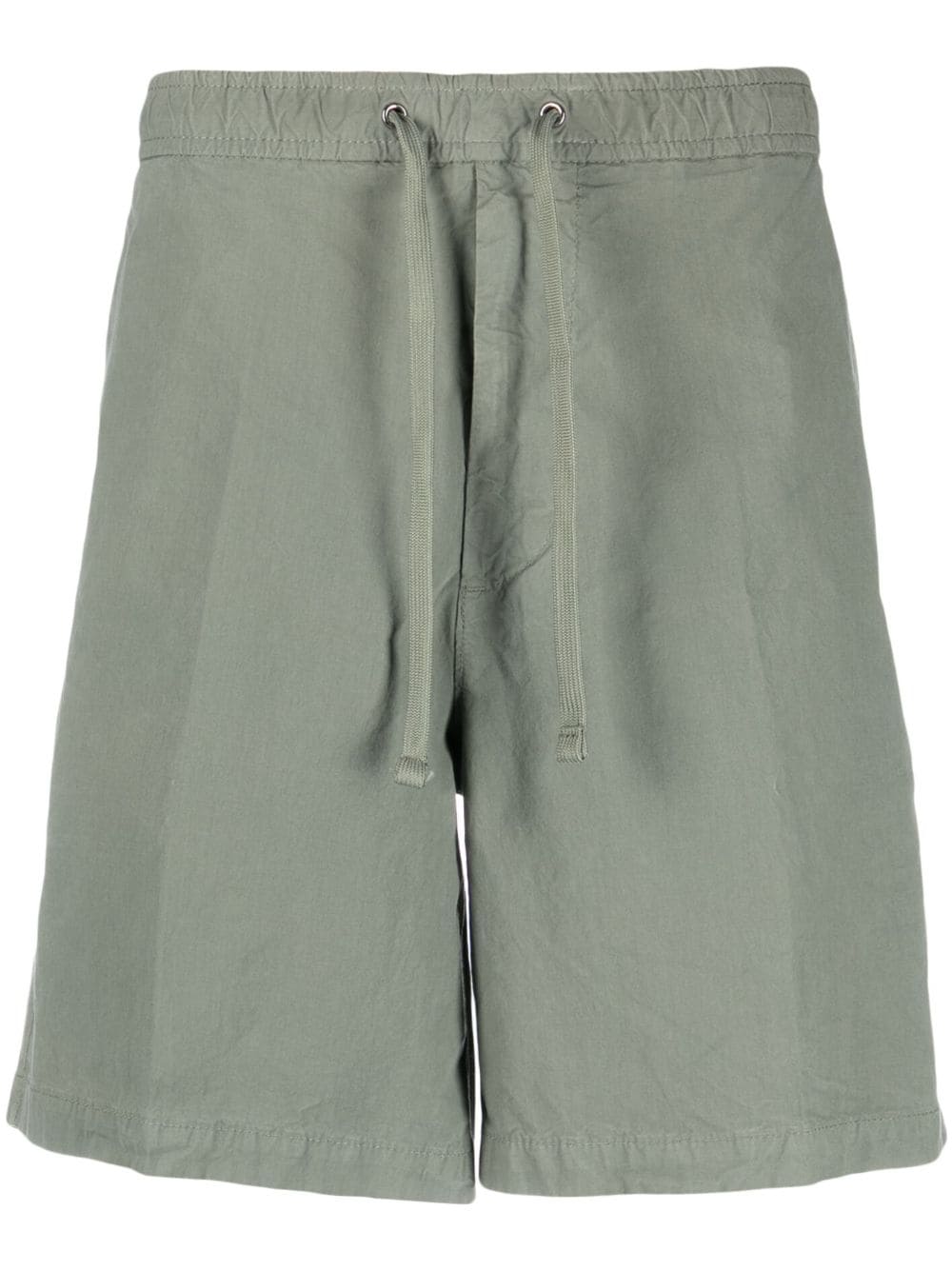 BOSS logo-patch drawstring cotton shorts - Green von BOSS