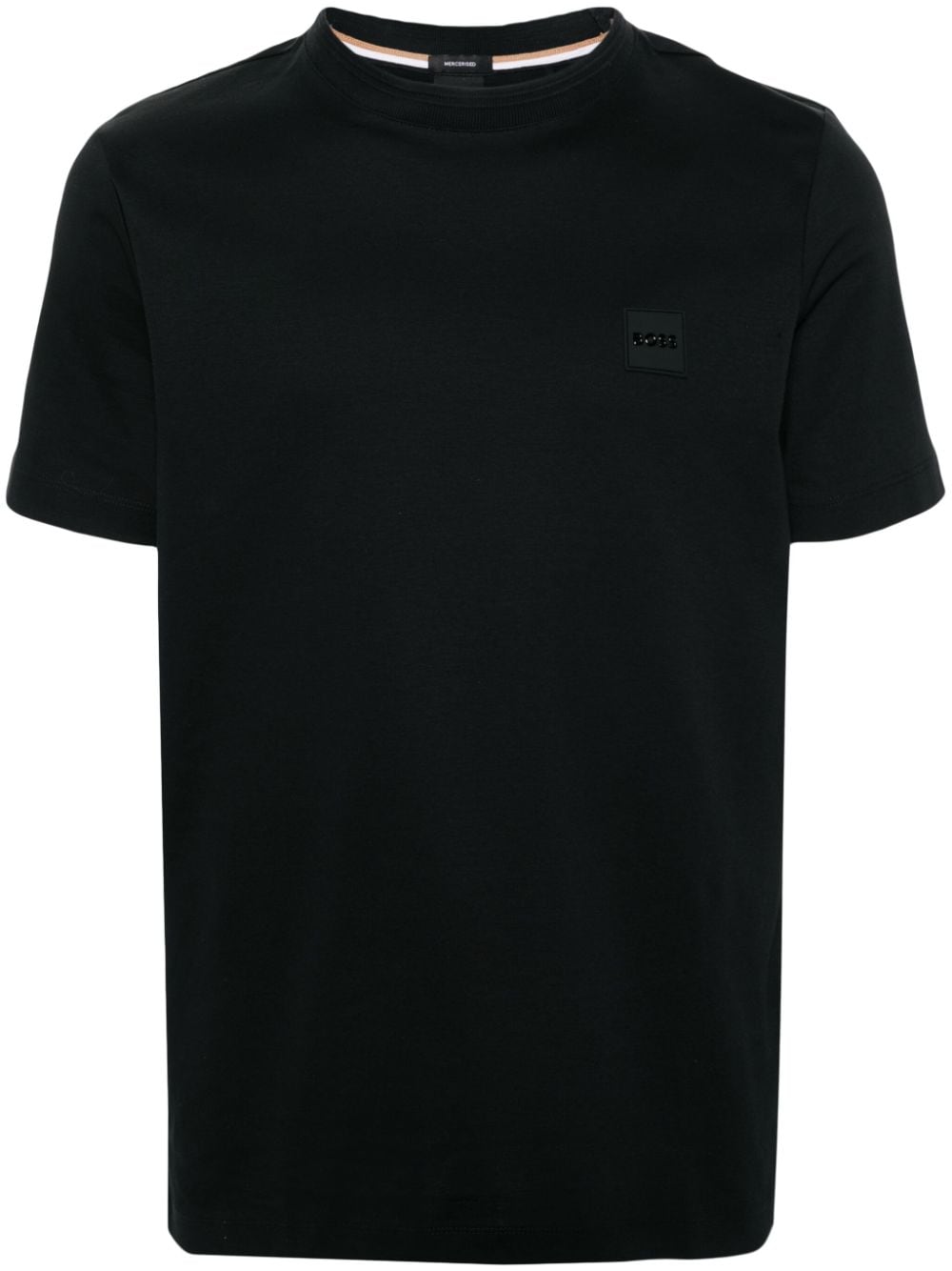 BOSS logo-patch short-sleeve T-shirt - Black von BOSS