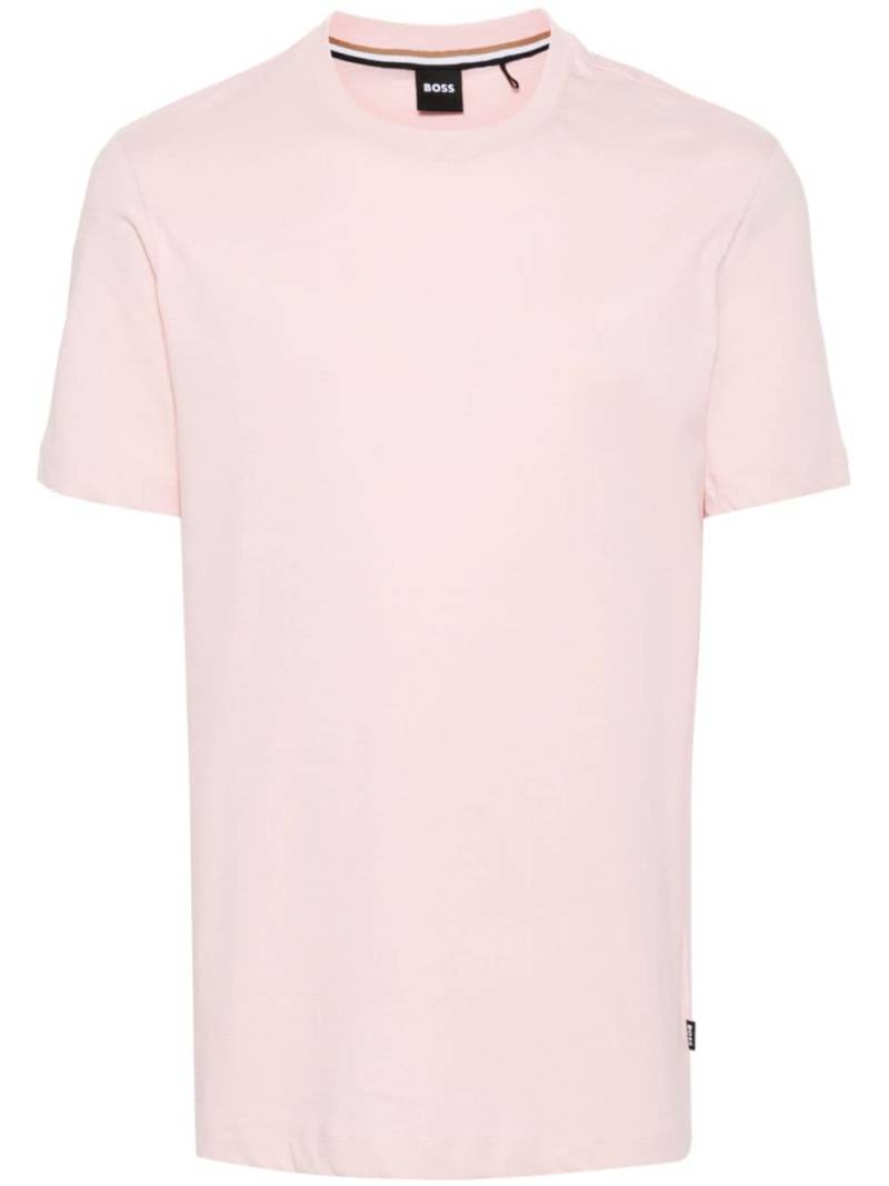 BOSS logo-print cotton T-shirt - Pink von BOSS