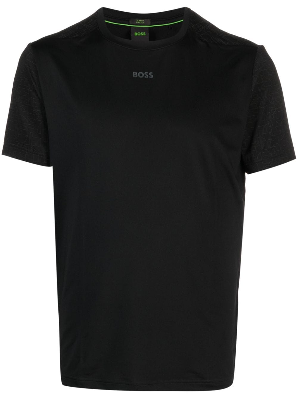 BOSS logo-print crew-neck T-shirt - Black von BOSS