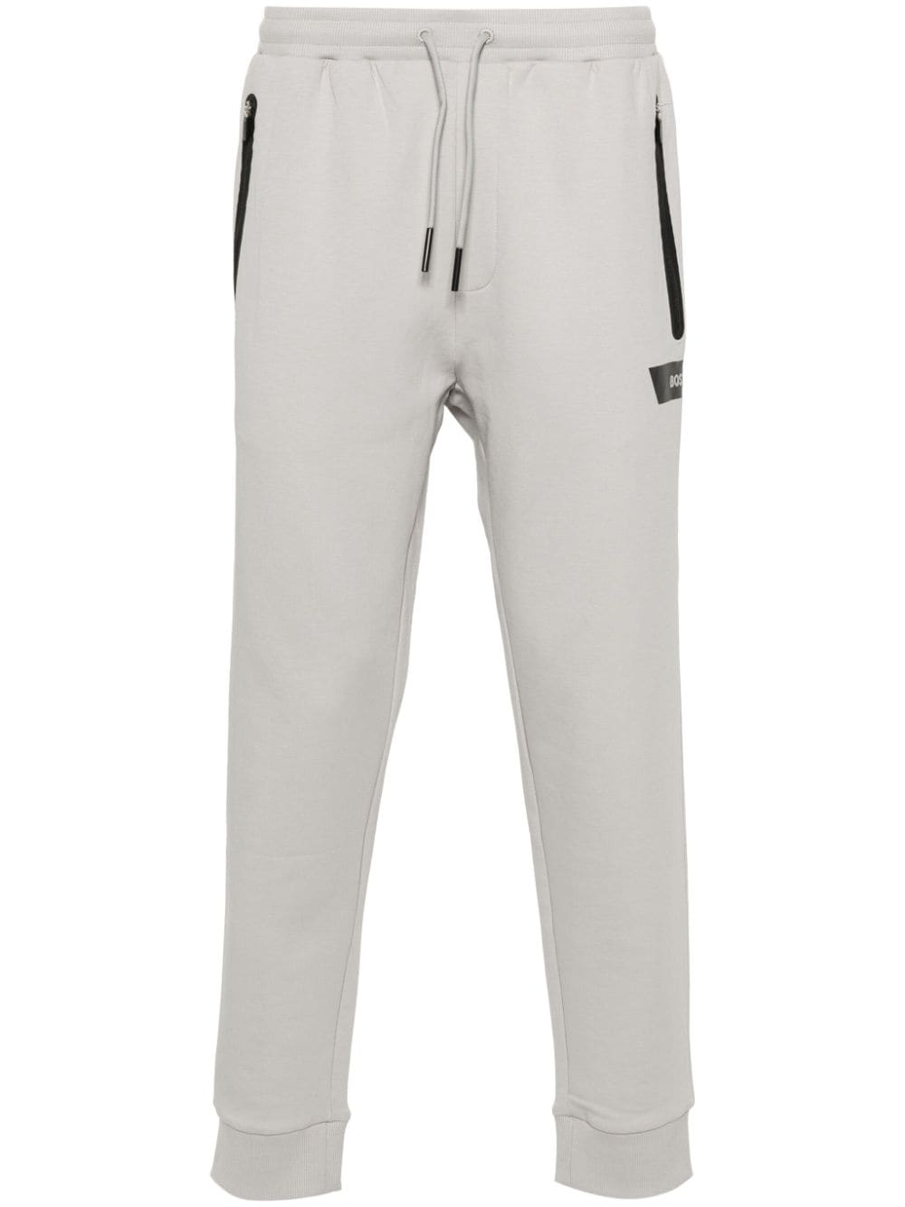 BOSS logo-print drawstring track pants - Grey von BOSS