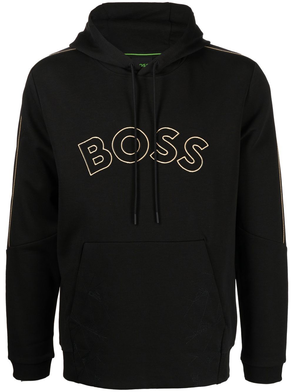 BOSS logo-print hoodie - Black von BOSS