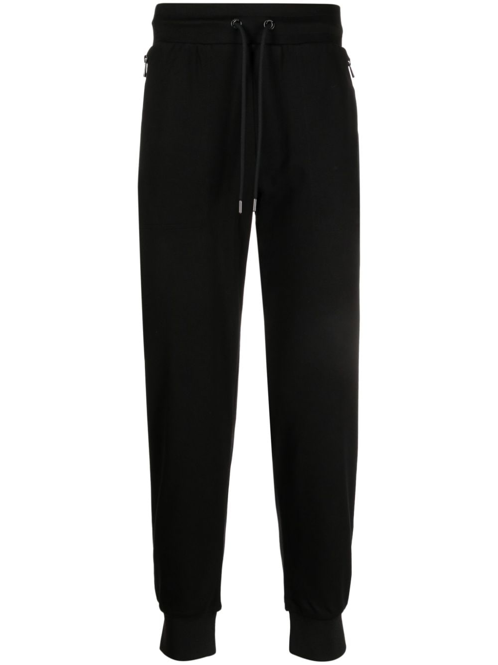 BOSS logo-print panelled cotton track pants - Black von BOSS