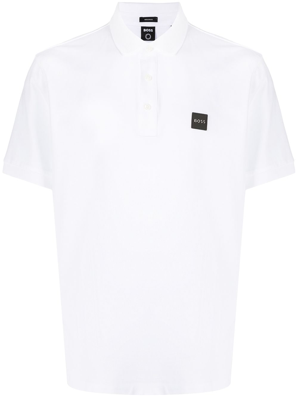 BOSS logo-print polo shirt - White von BOSS