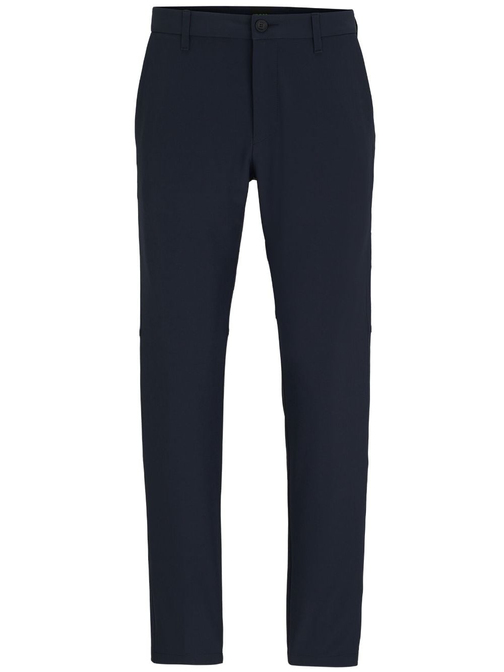 BOSS logo-print tapered trousers - Blue von BOSS