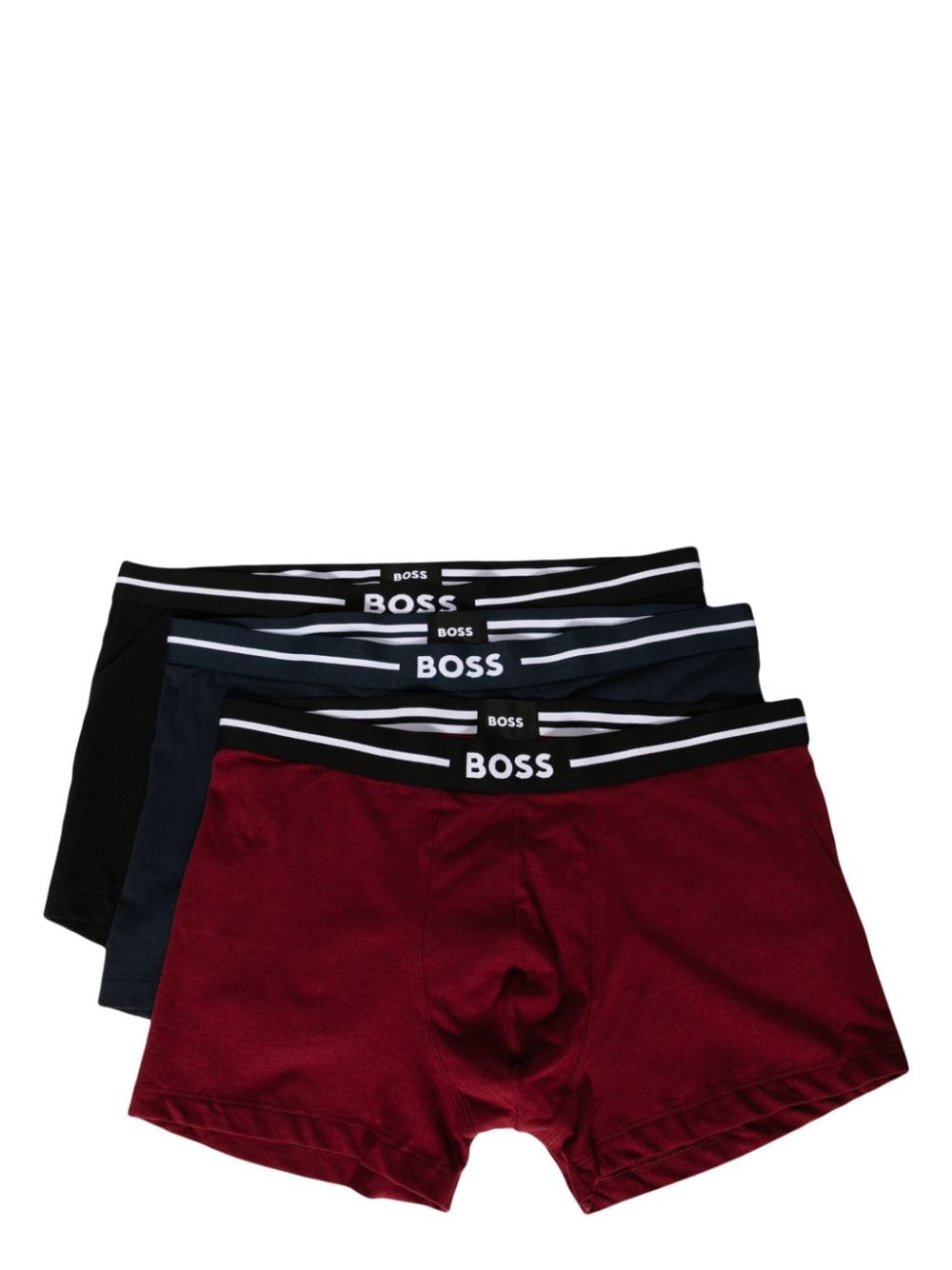 BOSS logo-waistband boxers (pack of three) - Red von BOSS