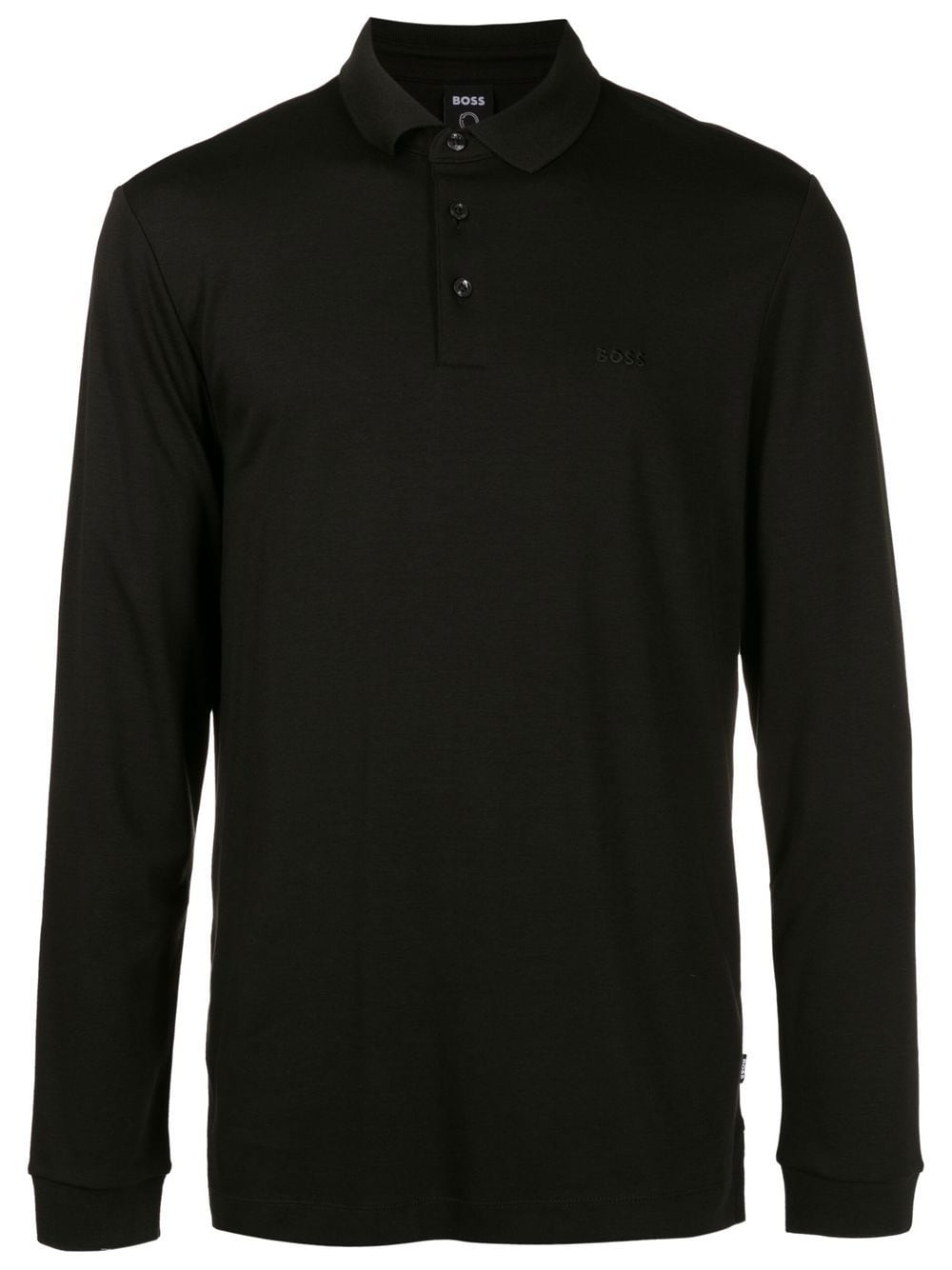 BOSS long-sleeved polo shirt - Black von BOSS