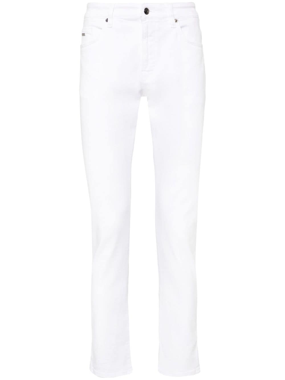 BOSS low-rise slim-fit jeans - White von BOSS