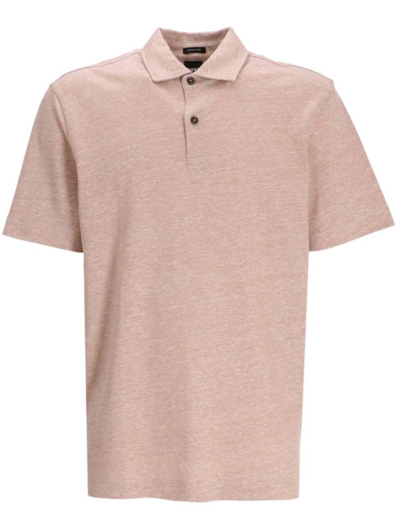 BOSS mélange-effect short-sleeve polo shirt - Neutrals von BOSS