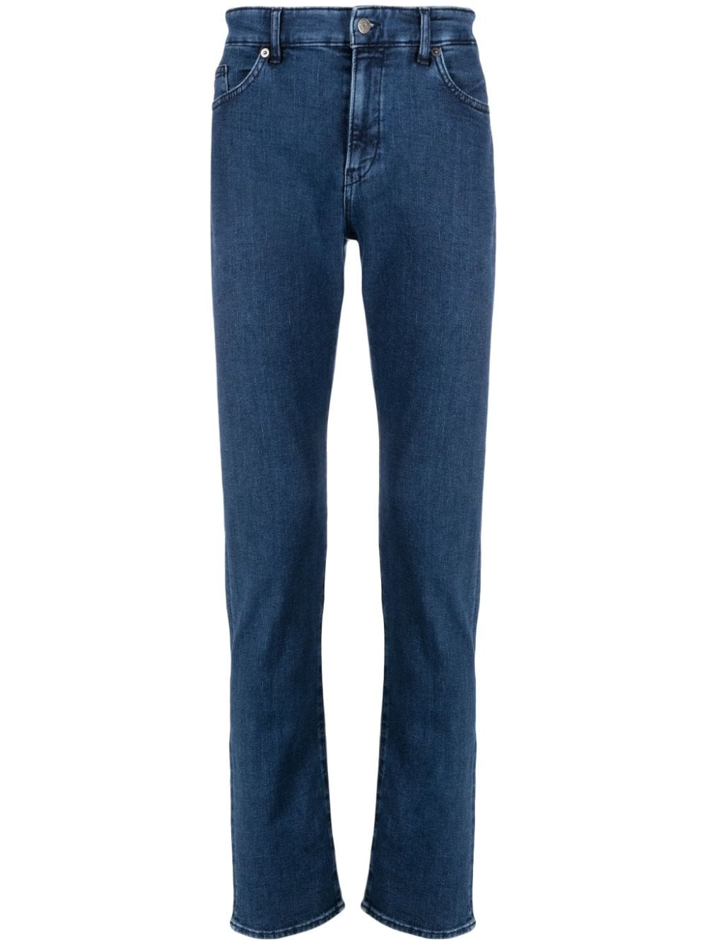 BOSS mid-rise slim-cut jeans - Blue von BOSS