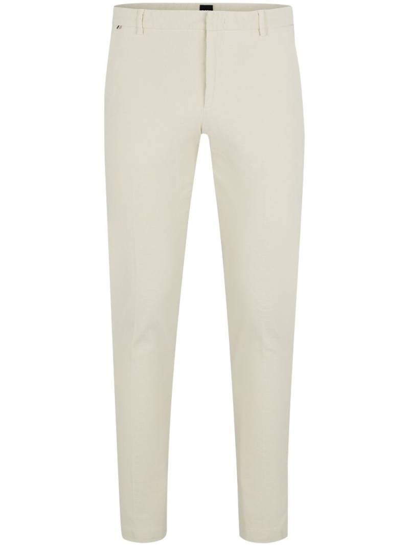 BOSS mid-rise slim-fit chinos - Neutrals von BOSS