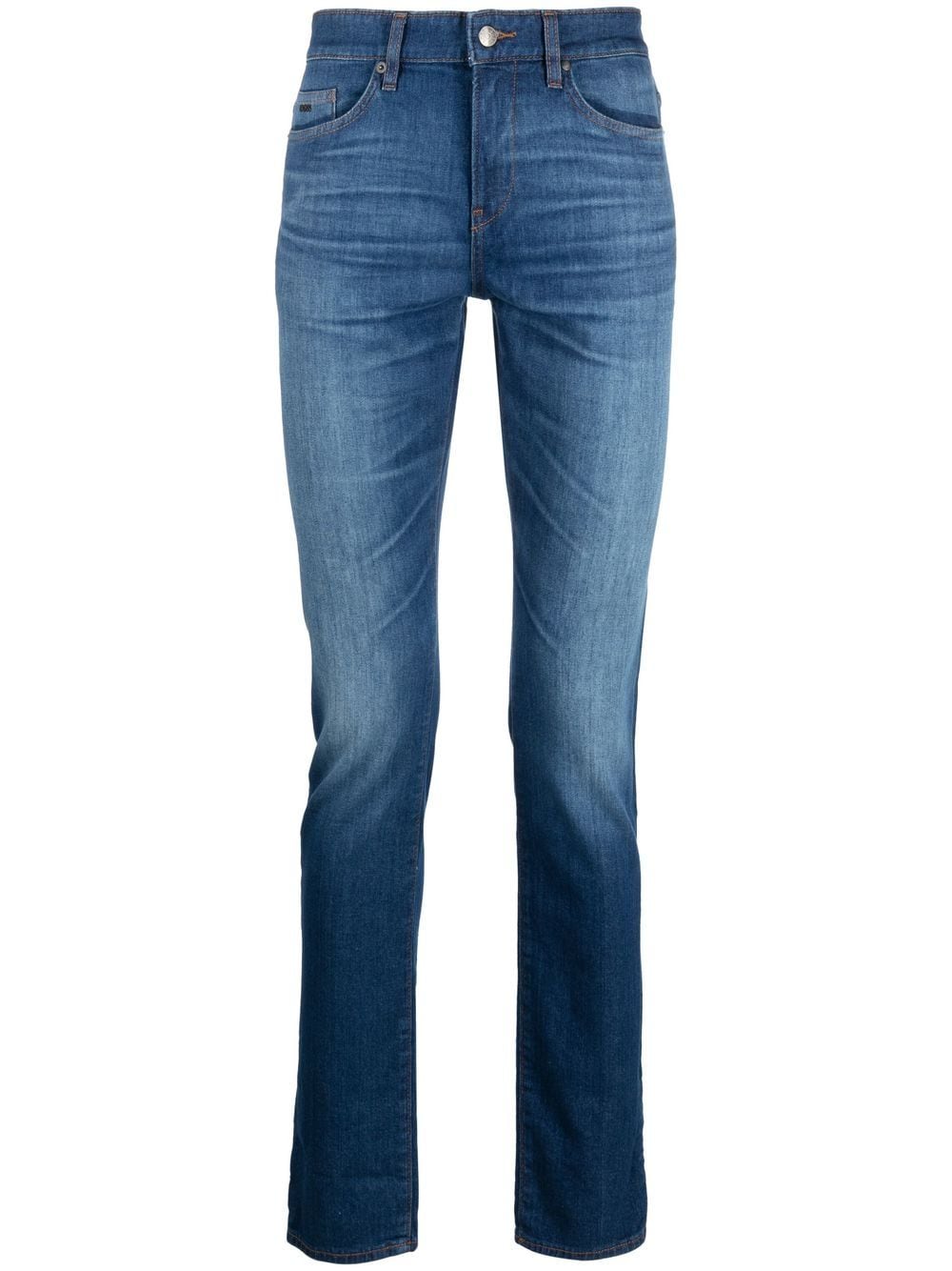 BOSS mid-rise slim-fit jeans - Blue von BOSS