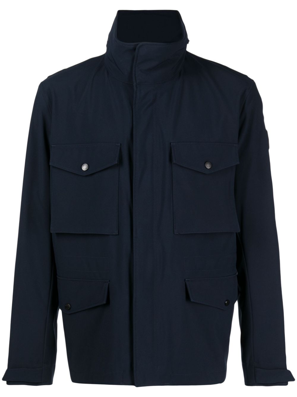 BOSS multiple-pocket shirt jacket - Blue von BOSS
