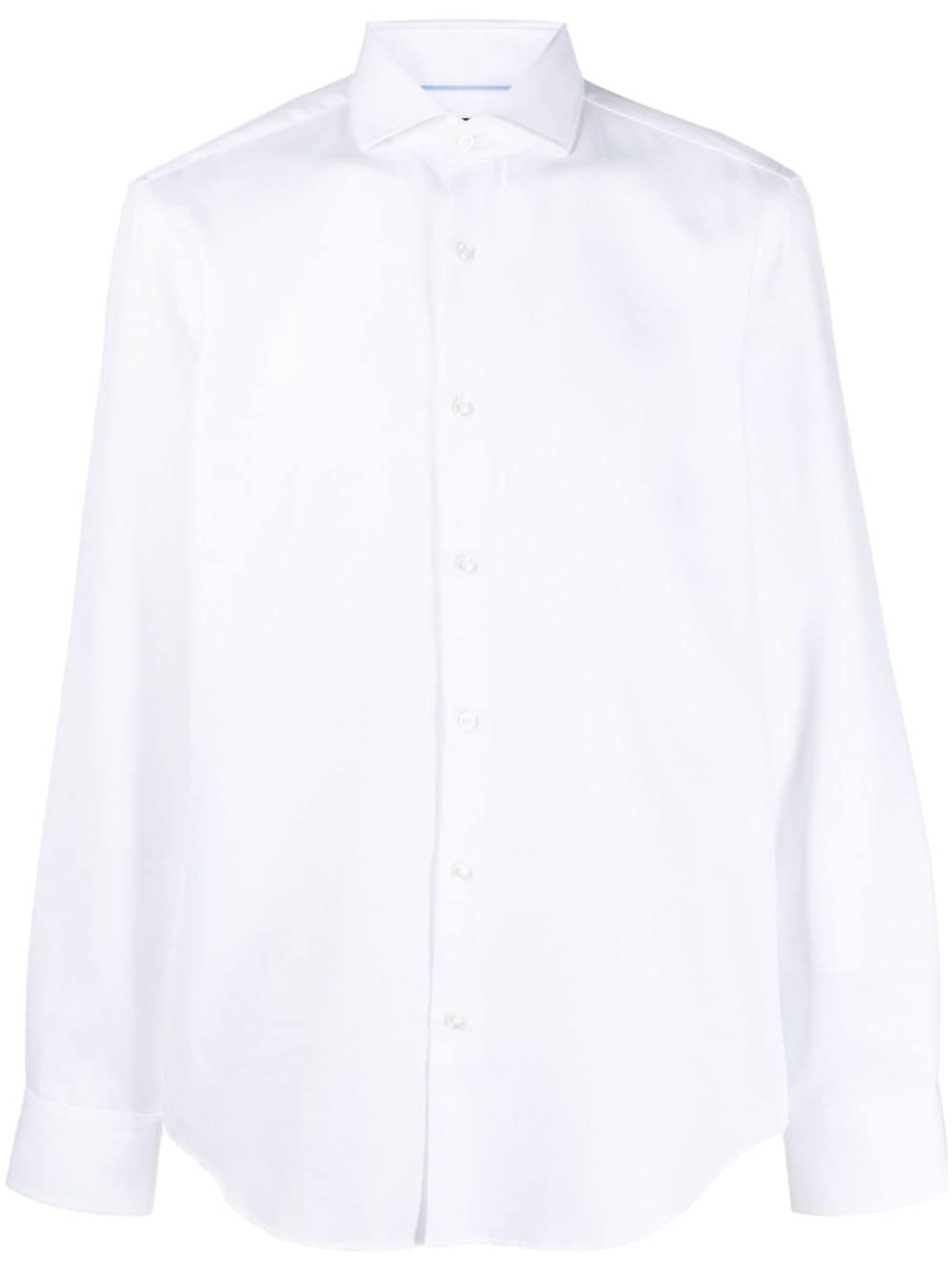 BOSS organic-cotton long-sleeve shirt - White von BOSS