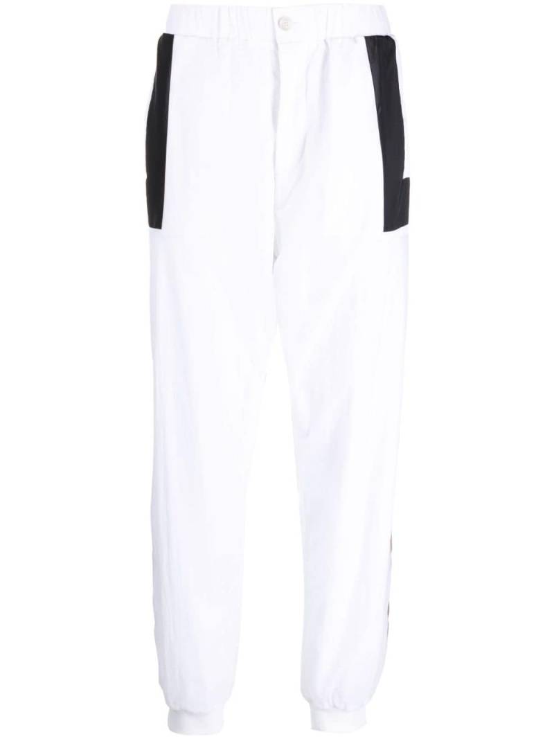 BOSS panelled-design track pants - White von BOSS